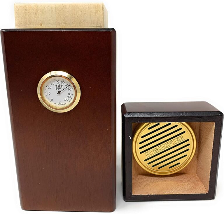 16 Cigar Vertical Design Humidor - Walnut (Matte) - Blanco Cigar Company